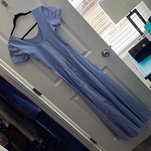 Long Blue Dress
